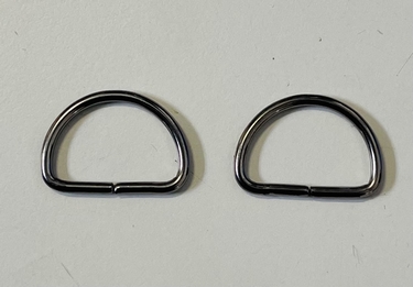 D-rings 20 mm Metal, in Old Silver, p. 10 pcs.